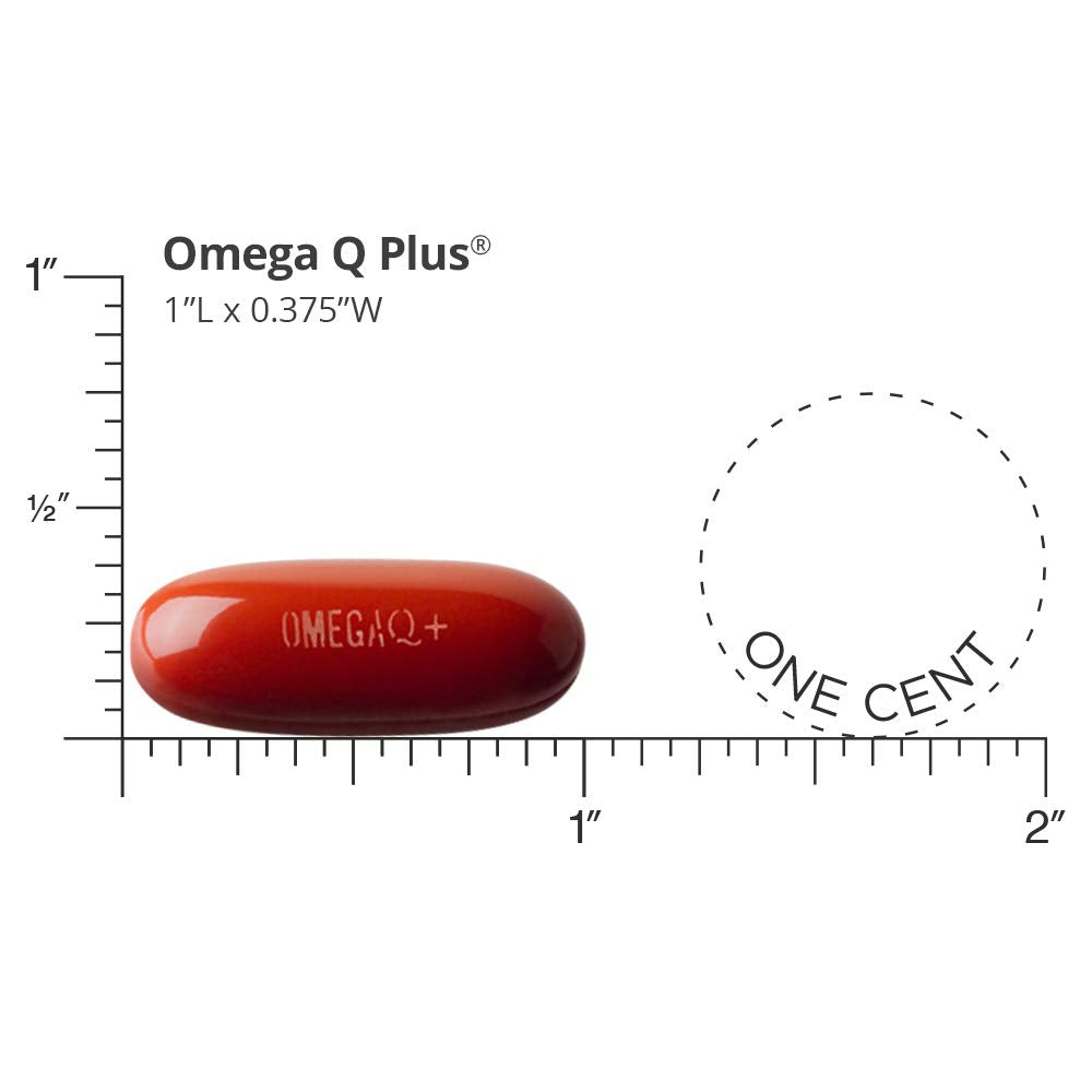 Dr. Sinatra Omega Q Plus label detail, highlighting 50 mg CoQ10 and CalaMarine DHA.