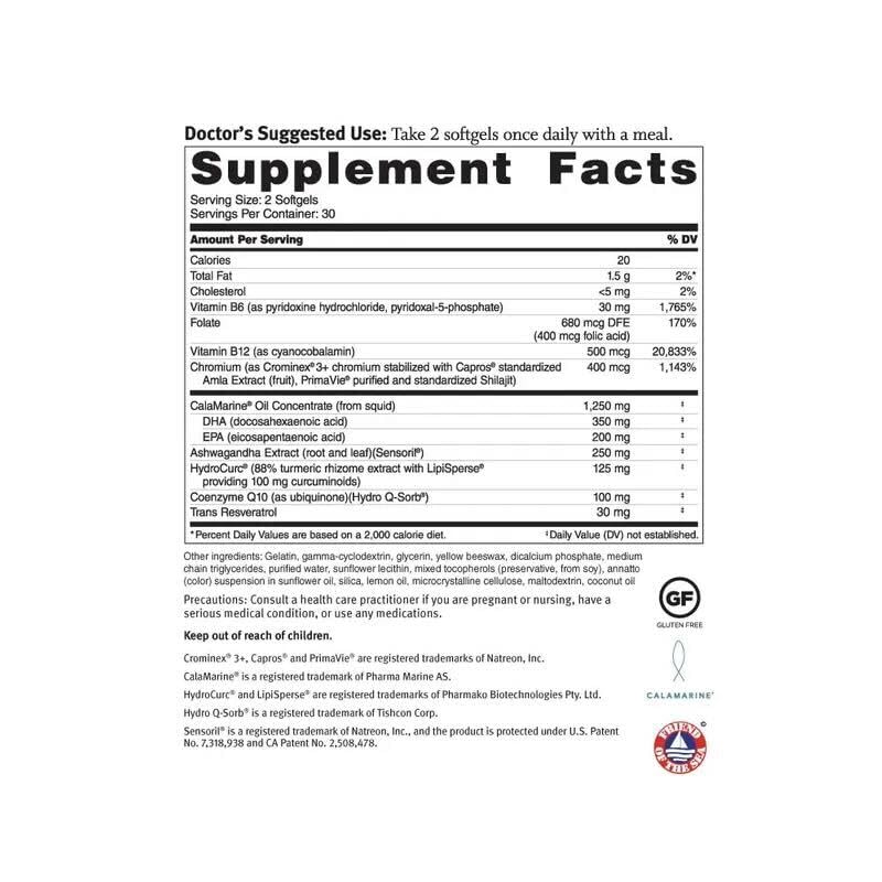 Dr. Sinatra Omega Q Plus Ultra capsules closeup for convenient daily heart health.