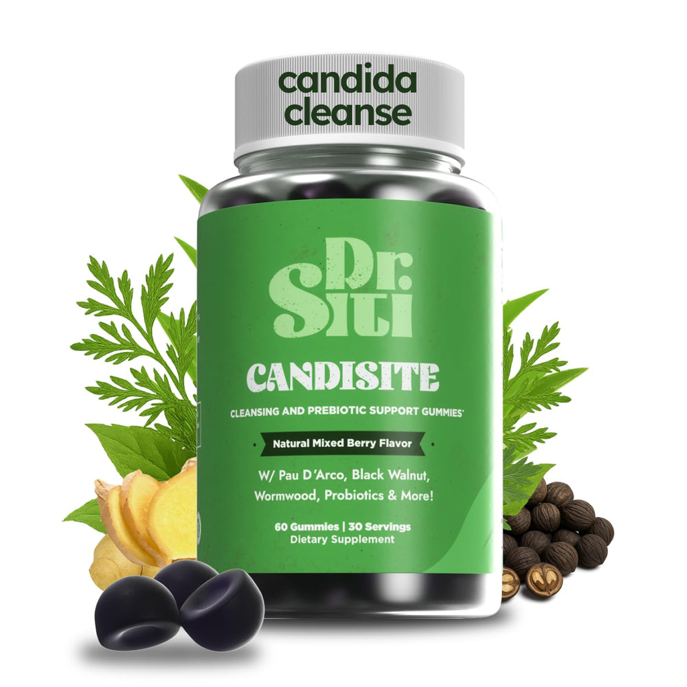 Dr. Siti Candisite gummies on shelf ready for daily routine.