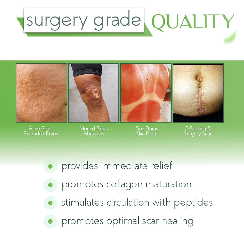 Dr. Speron's scar gel demonstrates rapid absorption for daily wear.