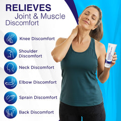 Dr. T cream on the shoulder area supports flexible daily movement.