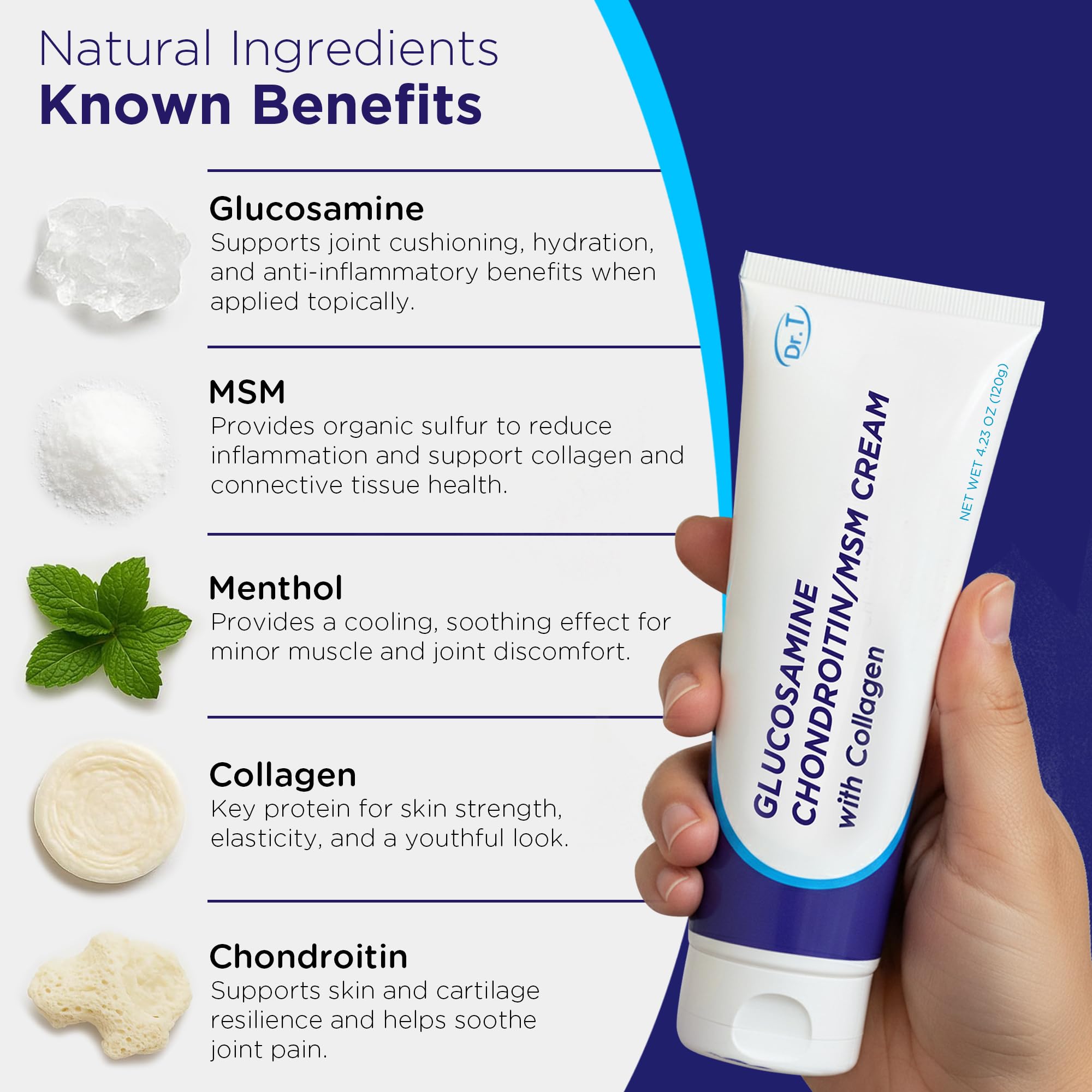 Non-greasy Dr. T formula absorbs quickly into the skin.