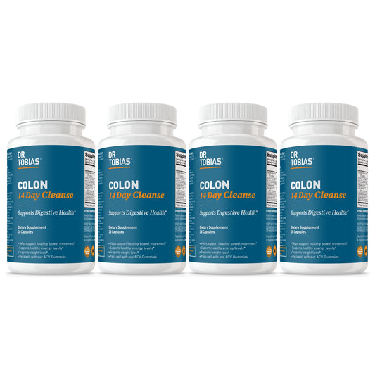 Dr. Tobias Colon Cleanse bottle with capsules for gentle gut support
