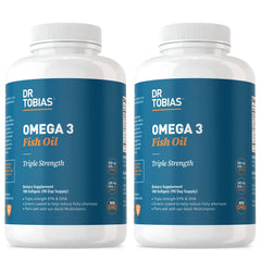 Dr. Tobias Omega 3 bottle front for daily wellness support.