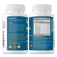 90 capsules bottle with shelf-stable, non-GMO labeling.