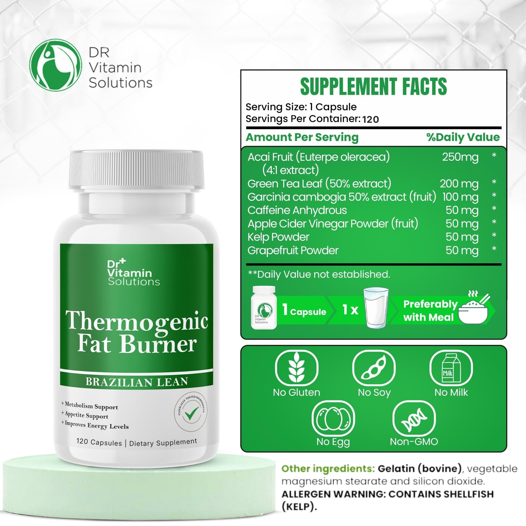 DR VITAMIN SOLUTIONS energy-boost capsule for sustained daytime energy.