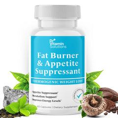 DR VITAMIN SOLUTIONS fat burner bottle front for on-the-go energy support.