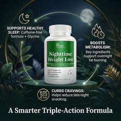 DR VITAMIN SOLUTIONS Nighttime Fat Burner capsules close-up for easy swallowing.