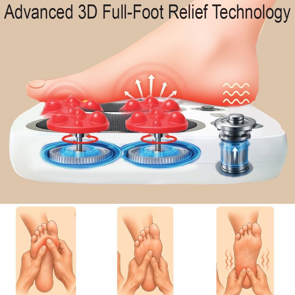 Toe-touch control on DR. WELL massager for easy power access