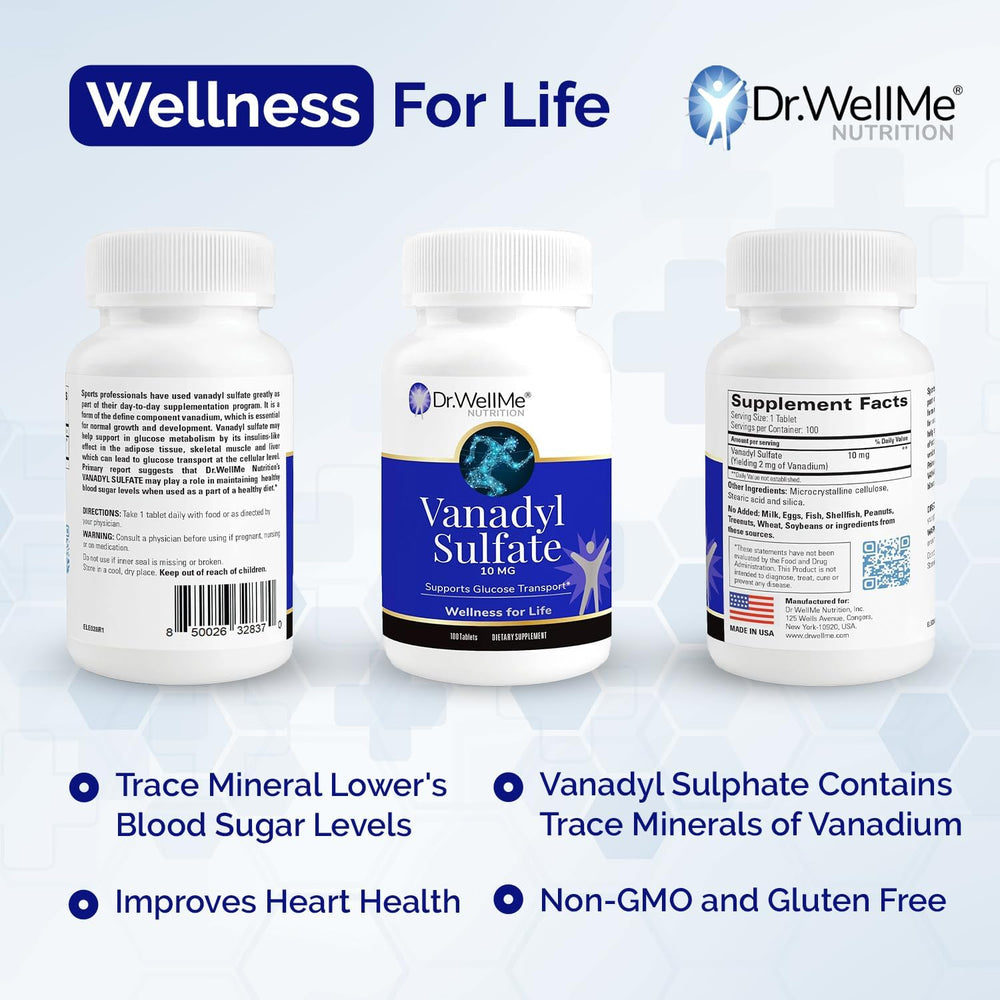 DR WELLME logo and non-GMO gluten-free icon highlighted
