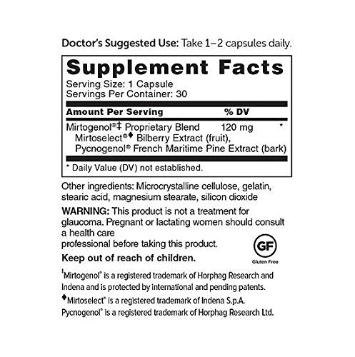 DR.WHITAKER Ocular-Pressure bottle label closeup highlights ingredients for eye wellness