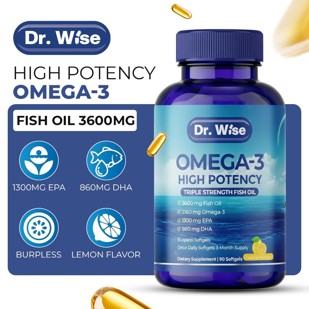 Non-GMO and gluten-free seal on Dr Wise omega-3