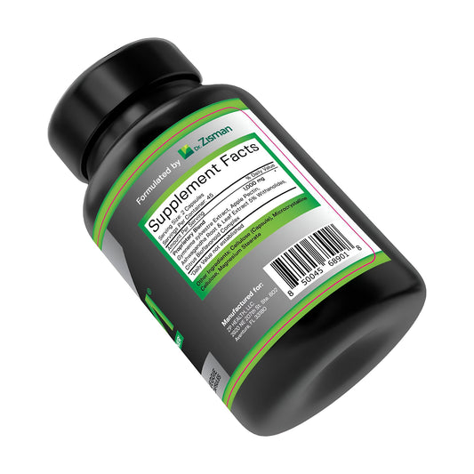 Dr. Zisman ZT Slimming Tea capsules close-up for convenient daily intake.