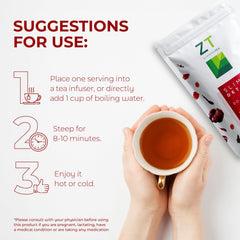 Dr. Zisman ZT Slimming Tea packaged sachet highlighting convenient everyday wellness.