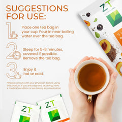 Dr. Zisman ZT Slimming Tea hot or iced serving for versatility