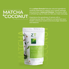 Dr. Zisman ZT Slimming Tea matcha and coconut ingredients.