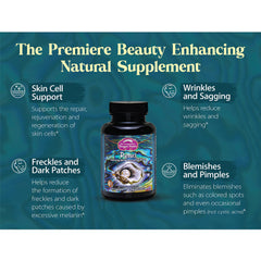 Dragon Herbs Pearl Powder capsules on a clean surface suggest daily beauty routine.