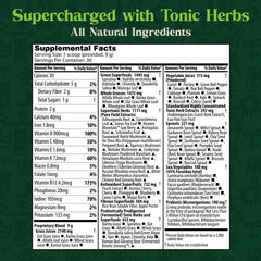 Dragon Herbs Tonic Alchemy scoop on a counter, for easy daily servings and smooth blends.