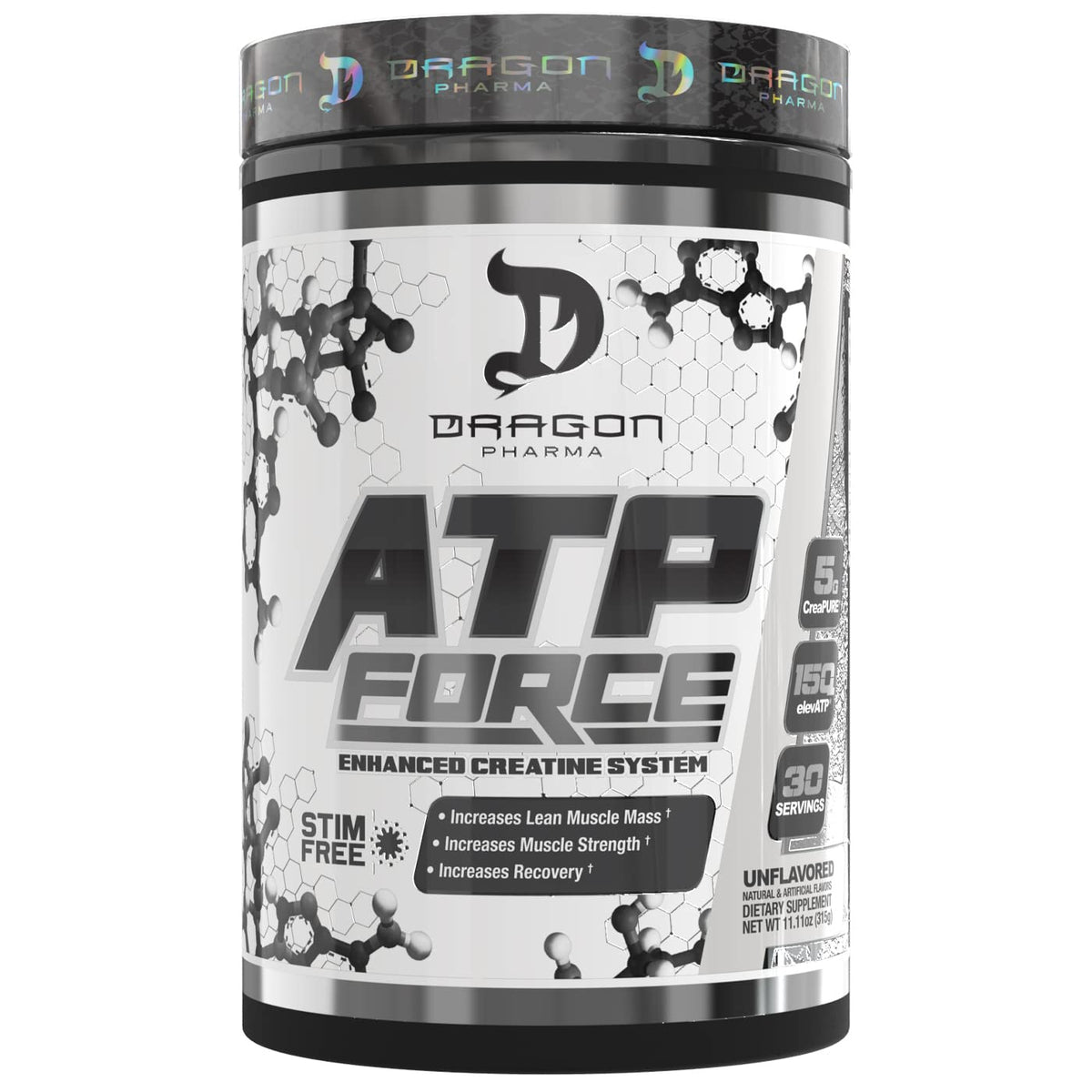 DRAGON PHARMA ATP Force bottle close-up for training support