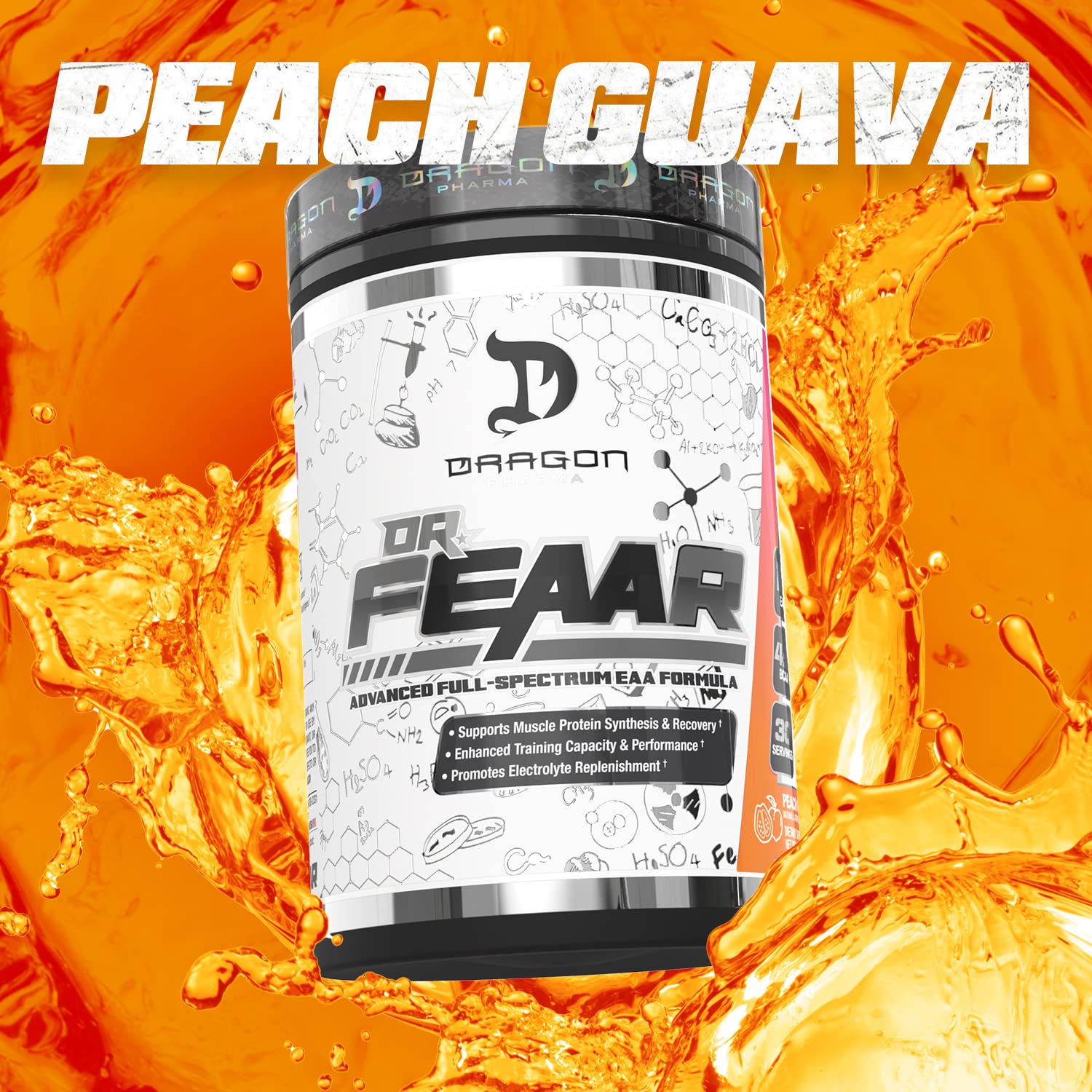 DRAGON PHARMA Dr. FEAAR scoop reveals a full-spectrum amino acid formula for balance.