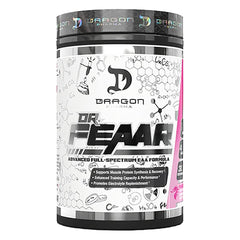 DRAGON PHARMA Dr. FEAAR bottle pour shows easy mixing after training.