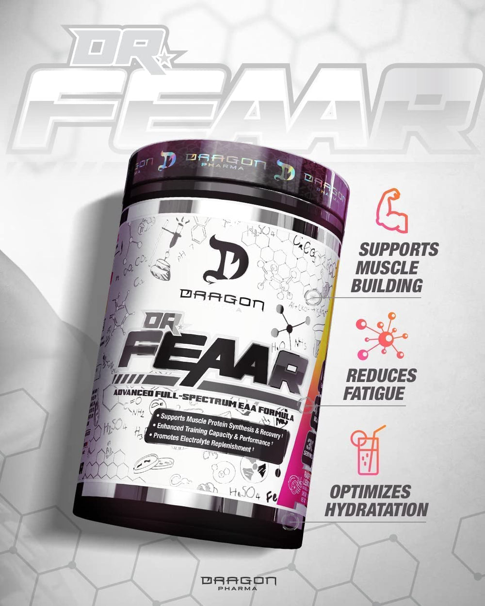 In-use setup during a workout suggests steady amino acid delivery and focus.