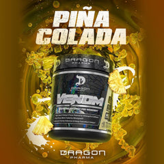 Dragon Pharma Venom Extreme label closeup showing bold ingredients and transparency.