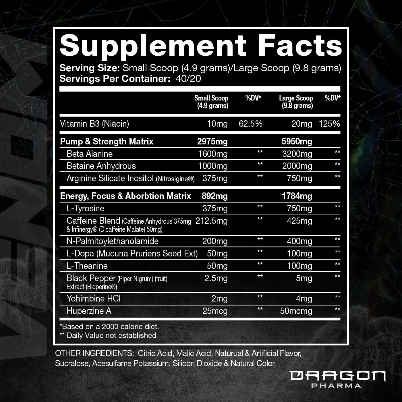 Dragon Pharma Venom Extreme scoop demonstrating quick mix for fast pre-workout fueling.