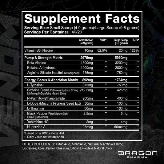 Venom Extreme scoop ready for fast, easy mixing