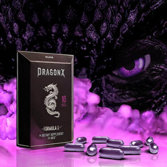 DragonX Silver bottle side angle showcases discreet packaging for privacy.