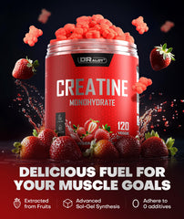 Dralot Creatine Monohydrate Gummies portable pack for on the go use