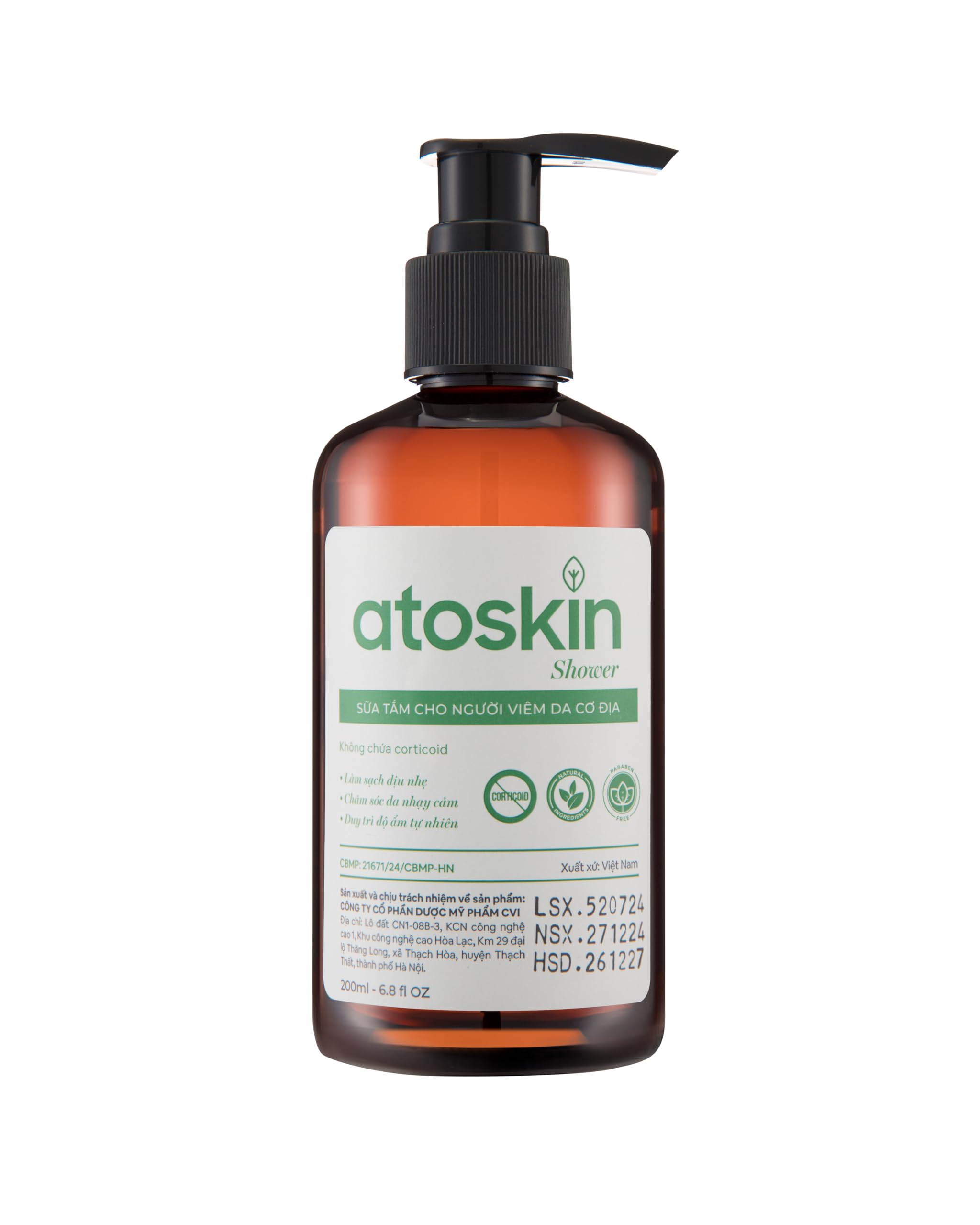 dratoskin Atoskin serum bottle provides lightweight hydration for face and body
