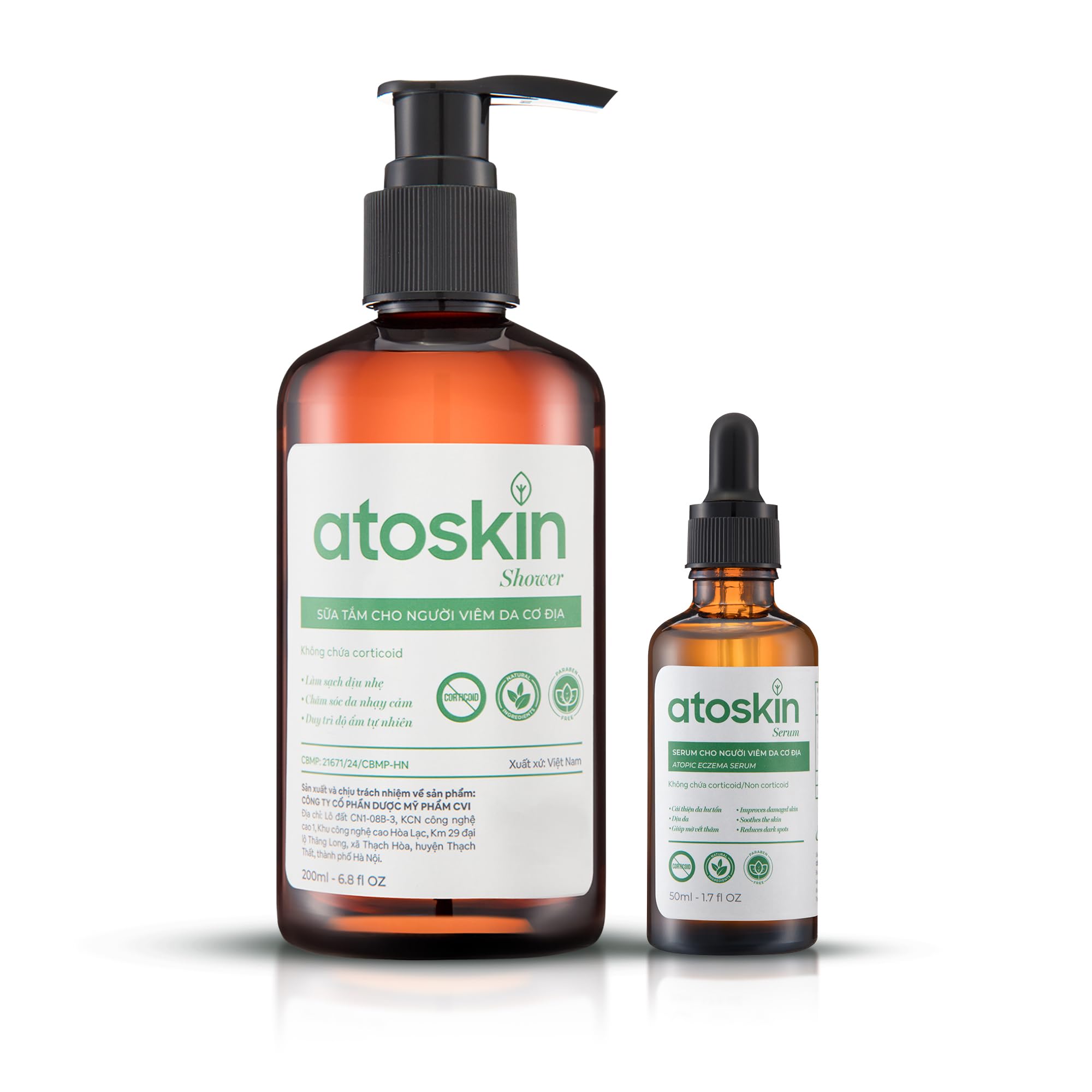 dratoskin Atoskin shower gel bottle for gentle cleansing on dry skin