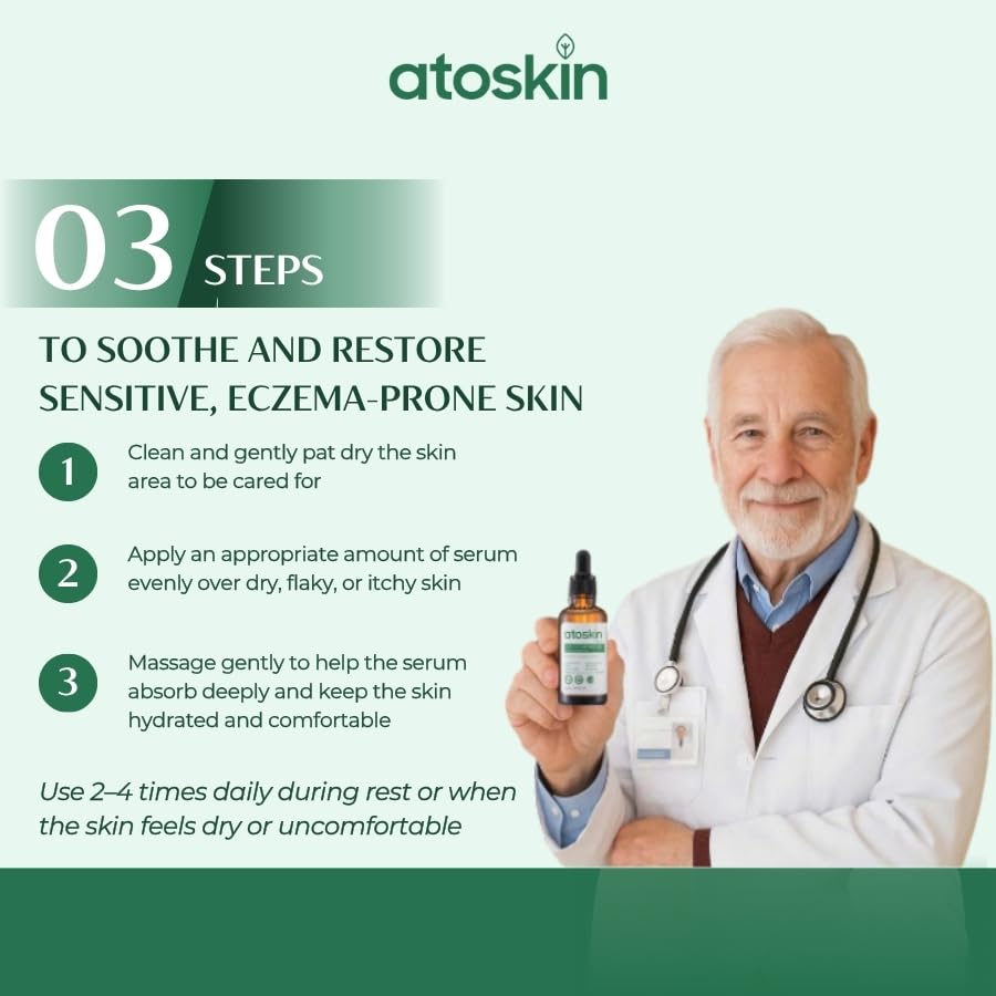 Dratoskin Serum being gently massaged on the face