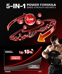 DR.BIO label highlights 99.99% purity creatine monohydrate for quality.