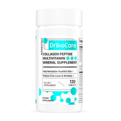 DrBioCare Collagen Peptides for Women bottle, premium beauty support for daily skincare routine.