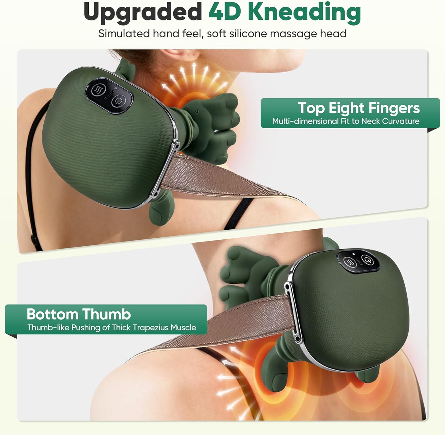 DR.BUNORDLE massager cordless design enables hands-free use anywhere.