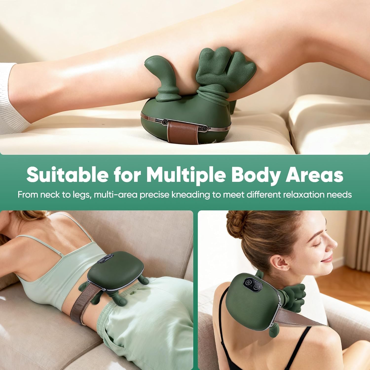 DR.BUNORDLE massager supports daily tension relief during work or home.