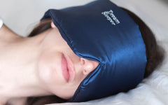 Dream Sleeper hypoallergenic sleep mask blocks light for restful nights.
