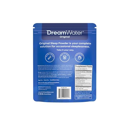 Dream Water Snoozeberry powder dissolves easily in water for a smooth nightly ritual.