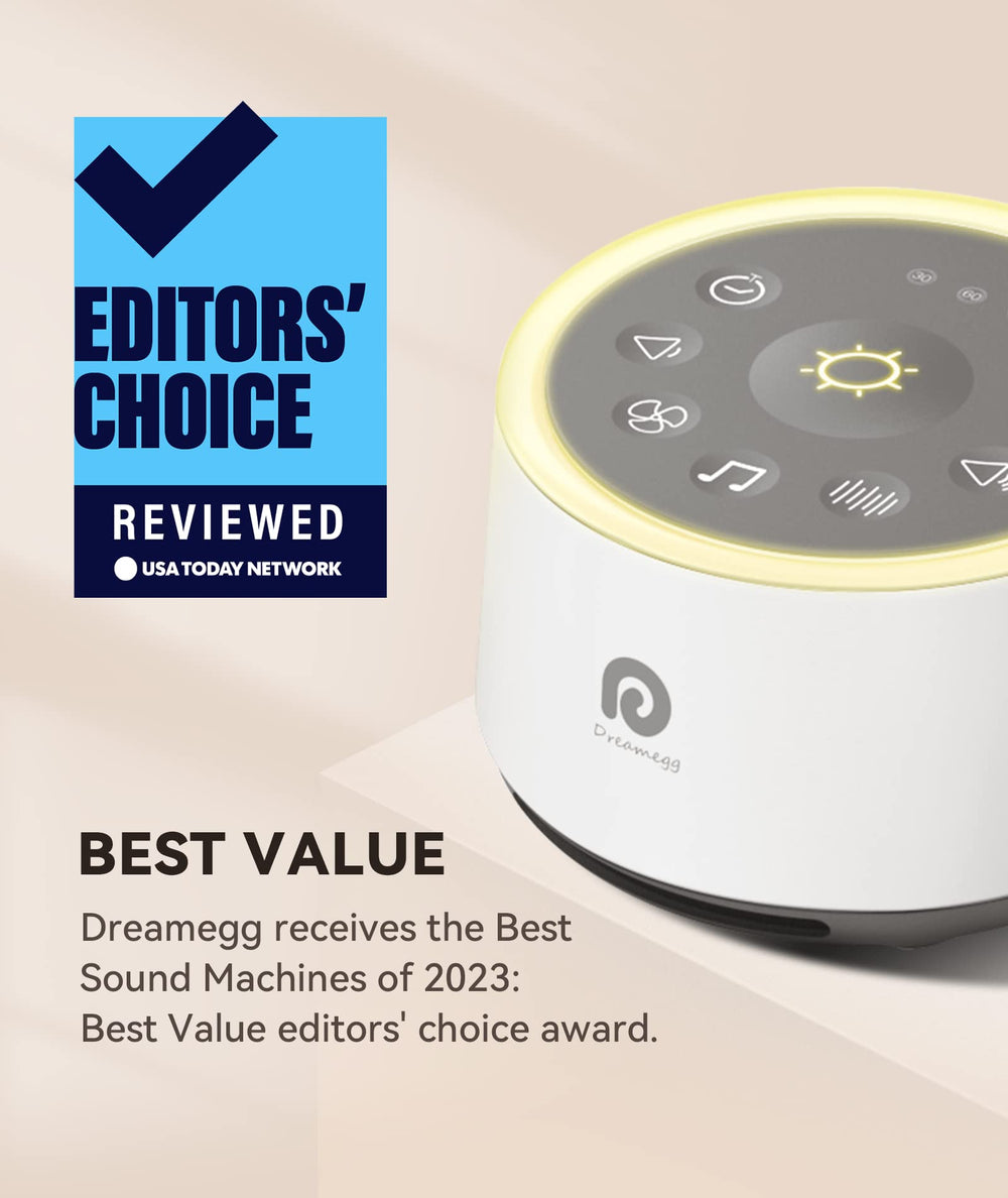 Dreamegg D1 night-light on provides soft illumination for baby nighttime feeds