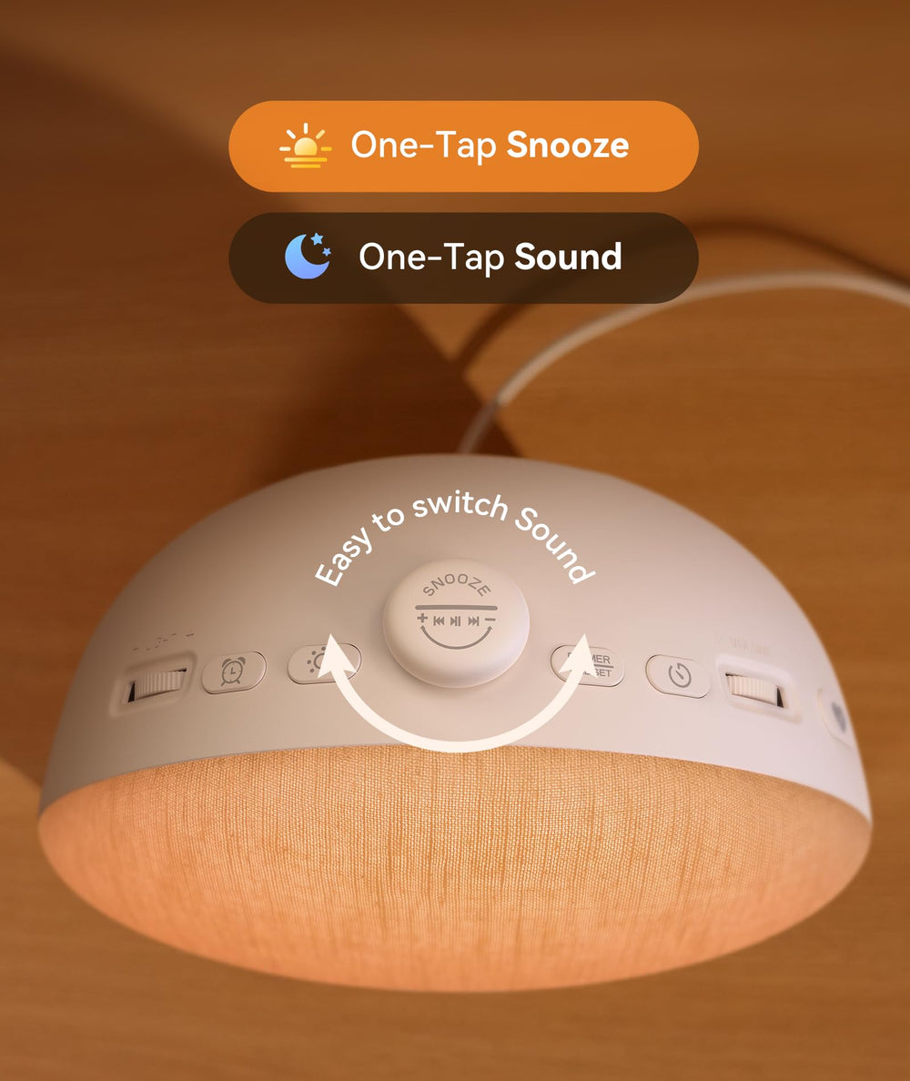 Dreamegg Sunrise 2 bedroom-friendly wake up light and sound combo
