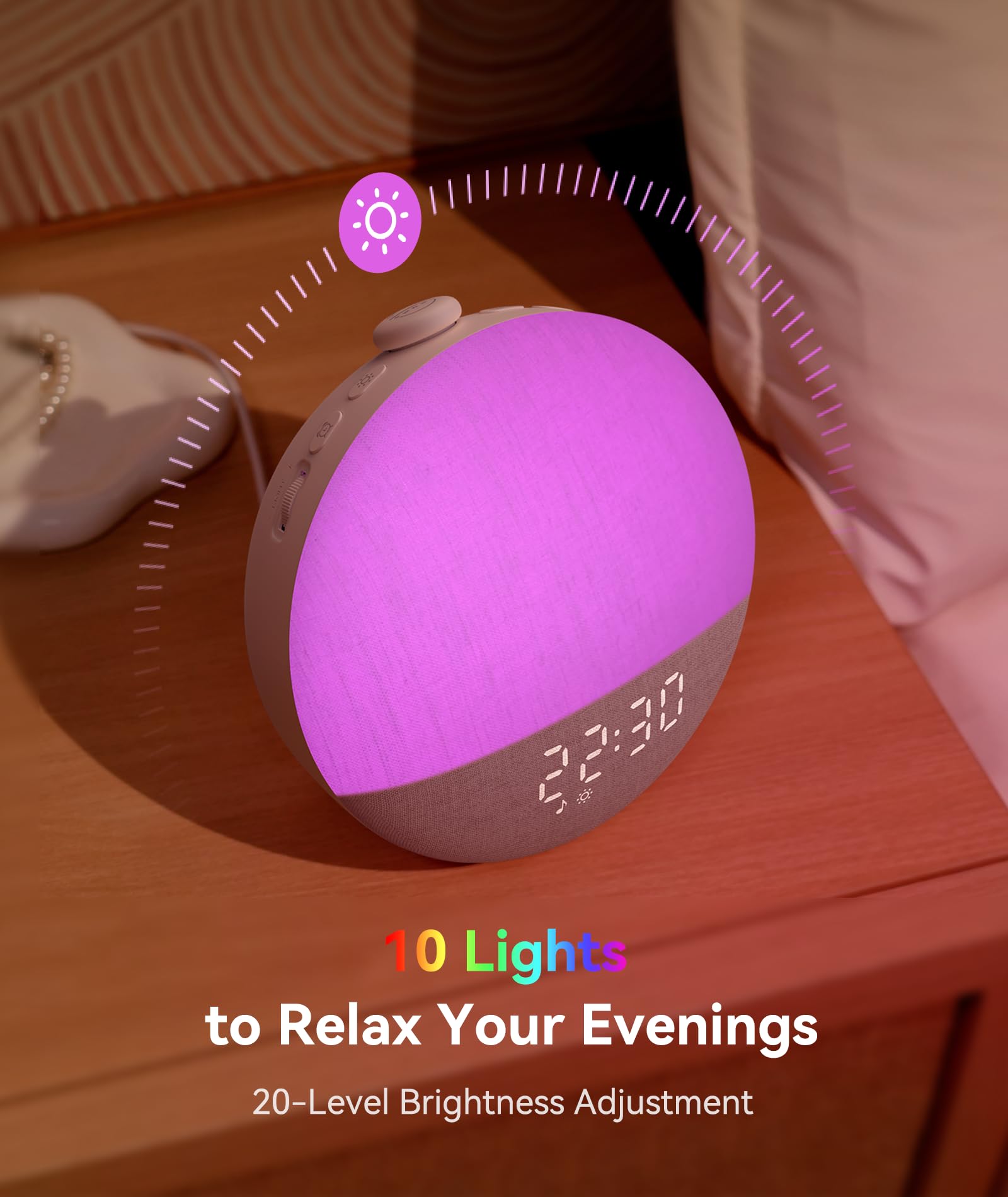 Dreamegg Sunrise 2 digital display brightness can be tuned