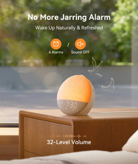 Dreamegg Sunrise 2 dimmable night light creates a cozy, relaxing glow