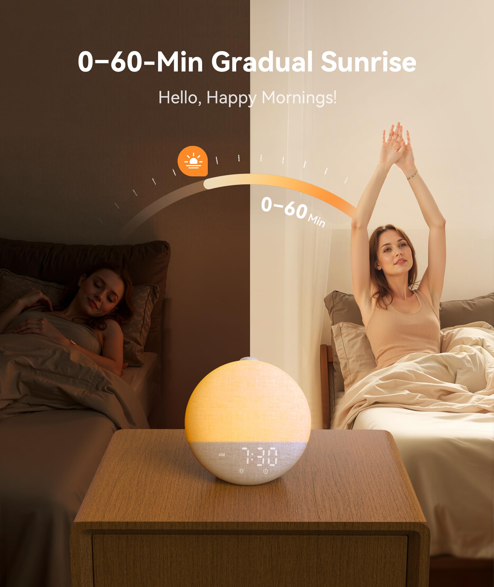 Dreamegg Sunrise 2 sleep routine setup supports consistent evenings