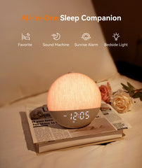 Dreamegg Sunrise 2 sound machine offers 29 soothing sounds for sleep