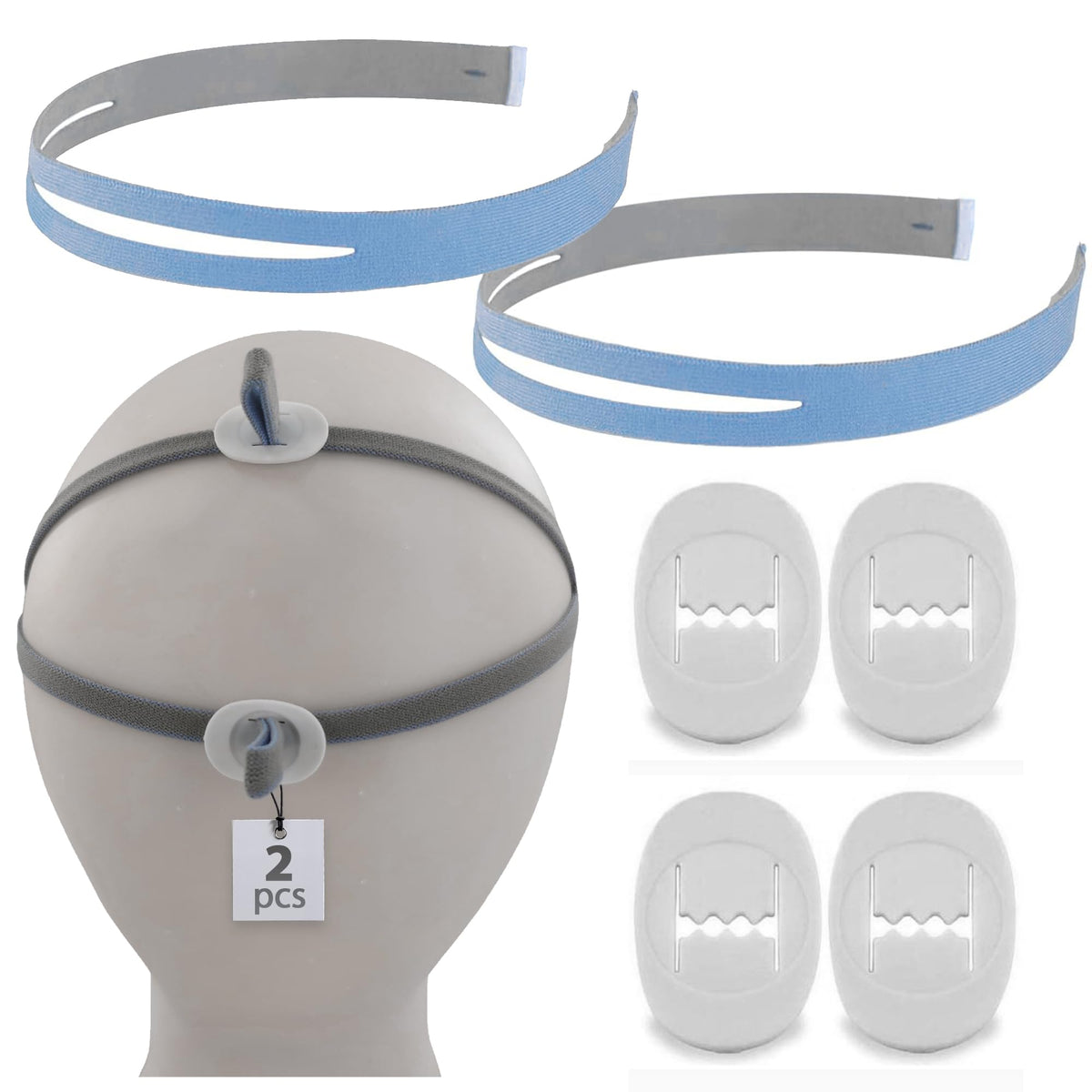 Dreamfinder Supplies airfit-p10 headgear-strap-2pc offers a comfortable, secure CPAP fit.