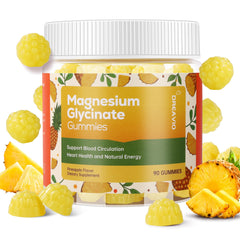 DREAVIO pineapple gummies bottle front view for relaxation