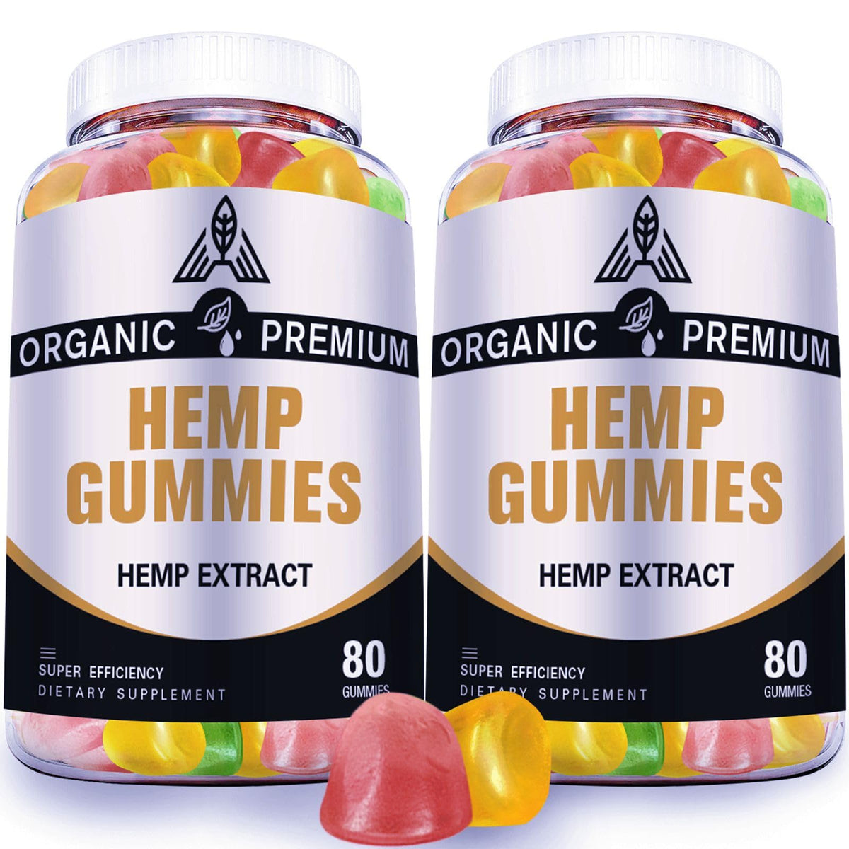 DriRaych hemp gummies extra strength bear on a light background, promoting sleep support and calm focus.