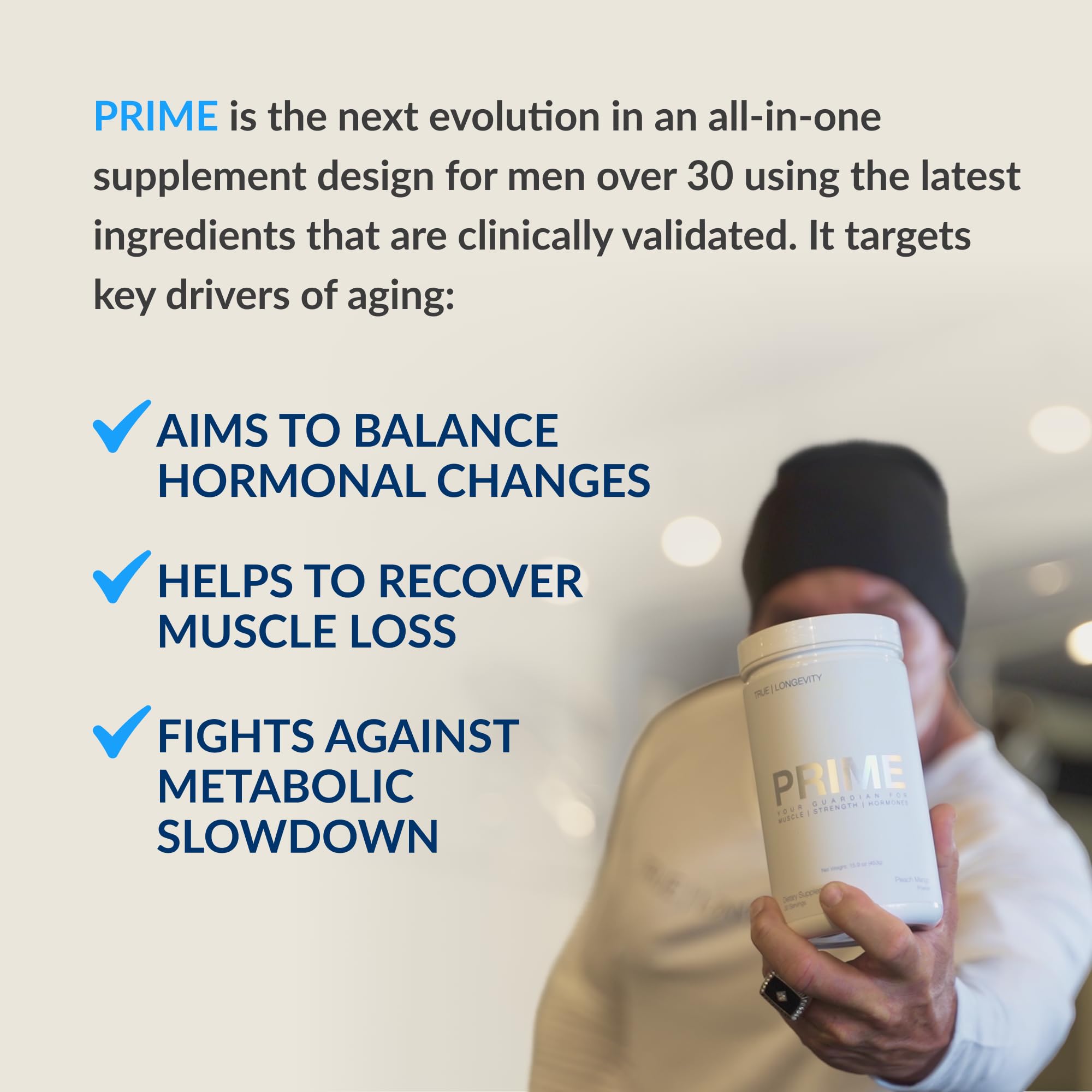 Scoop of DRINK HRW Prime showing easy measurement for consistent dosing